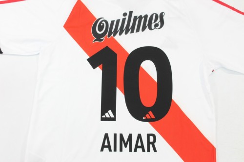 Retro Jersey 2000-2001 River Plate AIMAR 10 Home Soccer Jersey Vintage Football Shirt