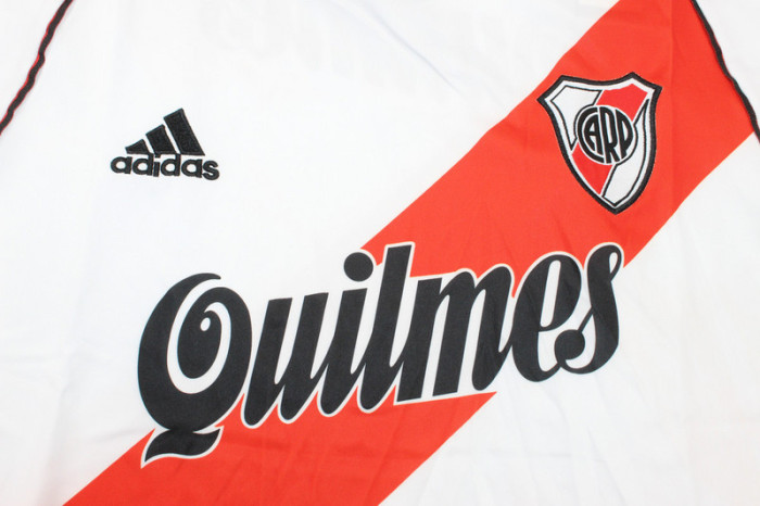 Retro Jersey 2000-2001 River Plate AIMAR 10 Home Soccer Jersey Vintage Football Shirt