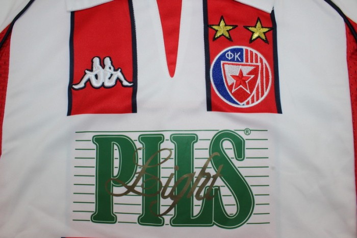 Retro Crvena zvezda Football Shirt 1999-2001 Vintage Red Star Belgrade BUNJEVCEVIC 6 Home Soccer Jersey