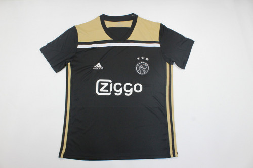 Retro Shirt 2018-2019 Ajax Away Black Soccer Jersey