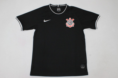 Retro Jersey 2019-2020 Corinthians Away Black Football Shirt Vintage Soccer Jersey