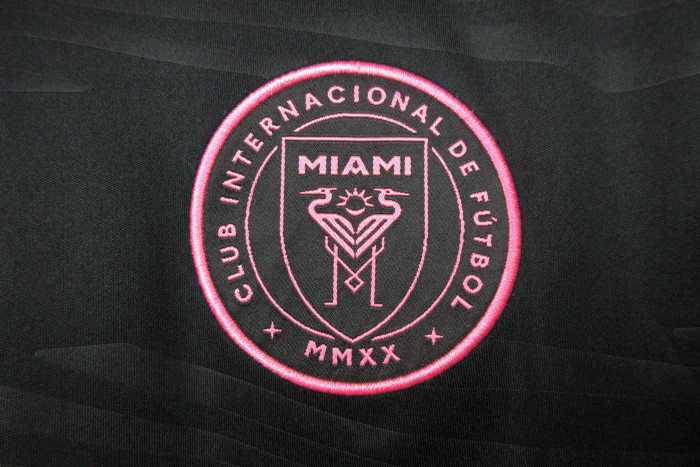 Fan Version 2024-2025 Inter Miami Away Black Soccer Jersey Football Shirt