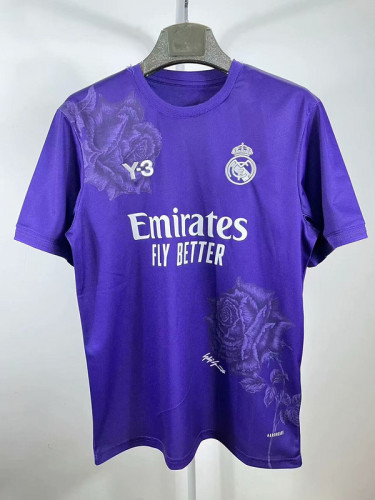 Fan Version 2024 Y-3 Real Madrid Purple Soccer Jersey Real Football Shirt