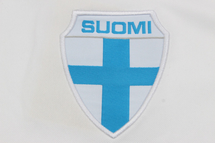 Retro Jersey 1982 Finland HAASKIVI 7 Home Soccer Jersey Vintage Football Shirt