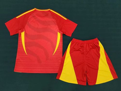 Adult Uniform 2024-2025 Spain Home Soccer Jersey Shorts Football Kit