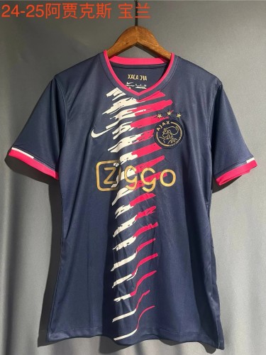 Fan Version 2024-2025 Ajax Special Edition Dark Blue Soccer Jersey Football Shirt