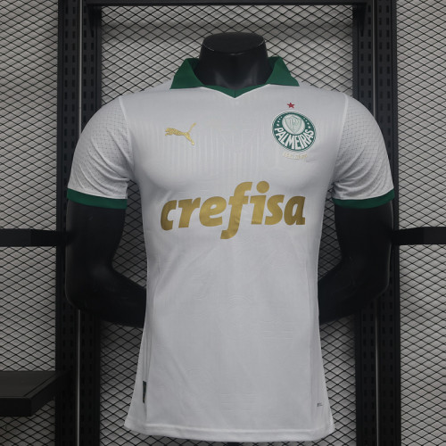 Player Version 2024-2025 Palmeiras Away White Soccer Jersey