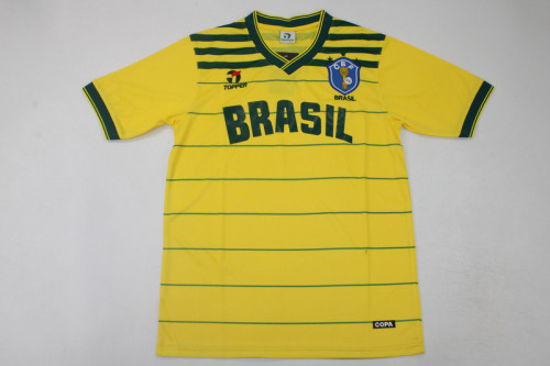 Retro Jersey 1984 Brazil Home Soccer Jersey Vintage Brasil Camisetas de Futbol