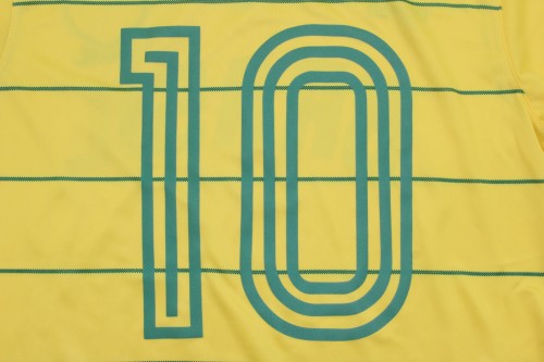 Retro Jersey 1984 Brazil 10 Home Soccer Jersey Vintage Brasil Camisetas de Futbol
