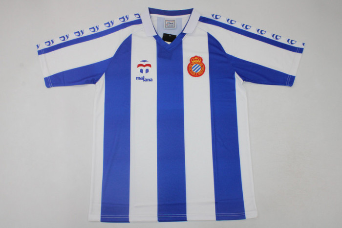 Retro Camisetas de Futbol 1984-1989 Espanyol 8 Home Soccer Jersey