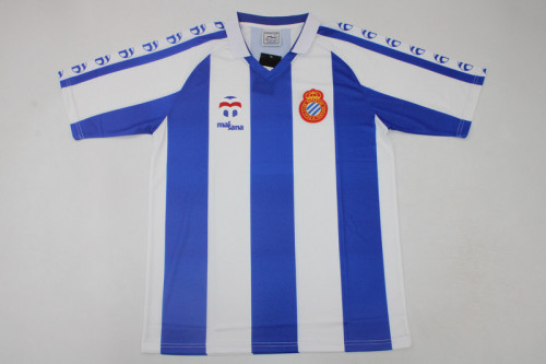 Retro Camisetas de Futbol 1984-1989 Espanyol Home Soccer Jersey