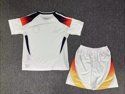Youth Uniform Kids Kit Germany 2024 Home Soccer Jersey Shorts Child Football Set