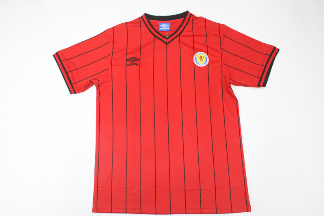 Retro Jersey 1982 Scotland Away Red Soccer Jersey Vintage Football Shirt