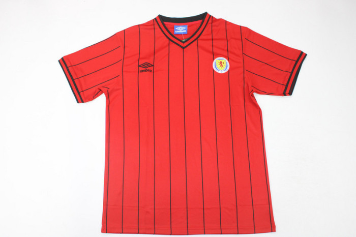 Retro Jersey 1982 Scotland 10 Away Red Soccer Jersey Vintage Football Shirt