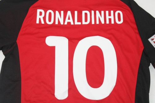 Retro Camisetas de Futbol 2000 Flamengo RONALDINHO 10 Home Soccer Jersey