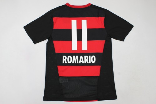 Retro Camisetas de Futbol 2005-2006 Flamengo 11 ROMARIO Home Soccer Jersey