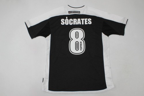 Retro Camisetas de Futbol 2000 Corinthians SOCRATES 8 Away Soccer Jersey Vintage Football Shirt