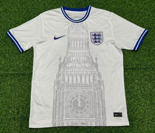Fan Version 2024 England Special Edition White Soccer Jersey Football Shirt