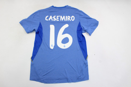Retro Jersey 2013-2014 Real Madrid CASEMIRO 16 Away Blue Soccer Jersey
