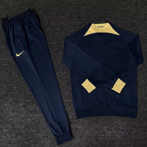 2024-2025 Pumas Dark Blue Soccer Training Jacket and Pants