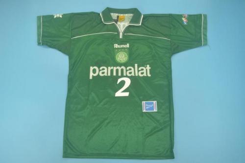Retro Jersey 1999 Palmeiras CHIQUI ARCE 2 Liberator Cup Champions Soccer Jersey Green Vintage Football Shirt
