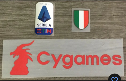 2018-19-20 Serie A Set Siolicone+Red Coppa Italia Circle+Scudetto+Cygames Patch