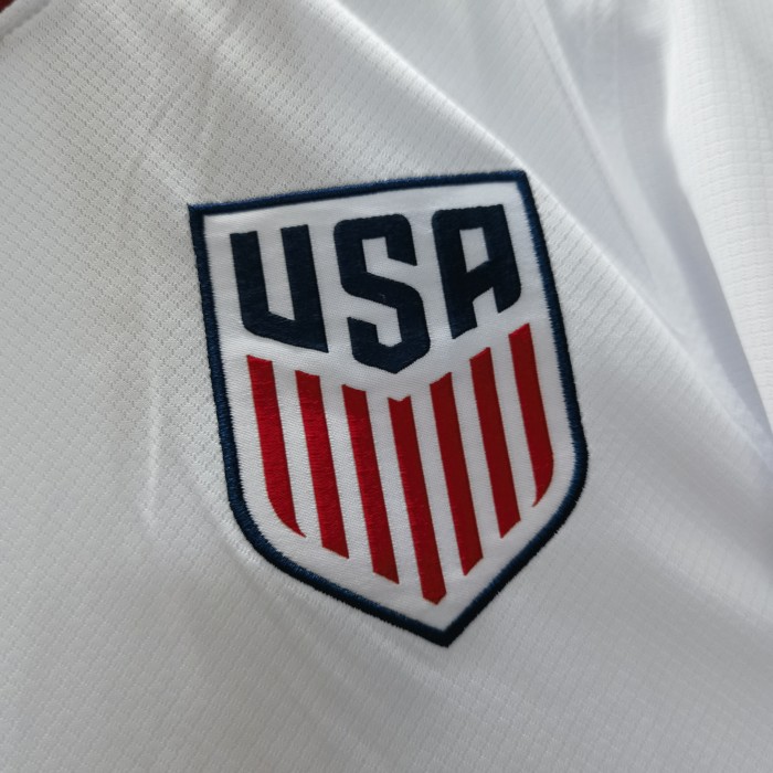 Fan Version 2024 USA Home Soccer Jersey United States Football Shirt