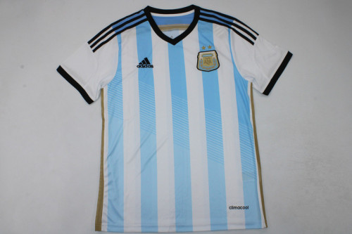 Retro Jersey 2014 Argentina Home Soccer Jersey Vintage Football Shirt