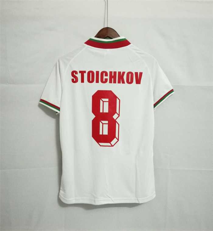 Retro Jersey 1994 Bulgaria STOICHKOV 8 Home Soccer Jersey Vintage Football Shirt