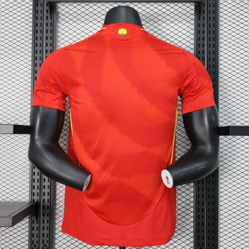 Player Version Spain 2024 Home Soccer Jersey España Camisetas de Futbol