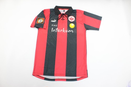 with Patch Retro Shirt 1999-2000 Eintracht Frankfurt Home Vintage Soccer Jersey