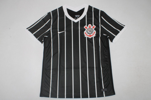 Retro Jersey 2020-2021 Corinthians Away Black Football Shirt Vintage Soccer Jersey