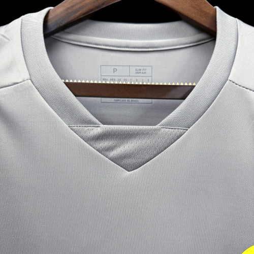 Fan Version 2024-2025 Flamengo Grey Soccer Training Jersey Football Shirt