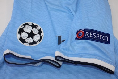 with UCL Patch Retro Jersey 2013-2014 Manchester City Home Soccer Jersey Vintage Man City Football Shirt