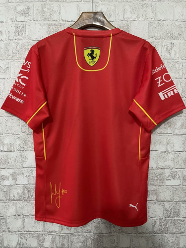 2024-2025 F1 Ferrari 55 Red Shirt