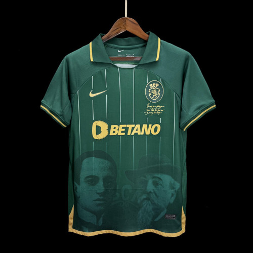 Lisbon Camisetas de Futbol Fan Version 2024-2025 Sporting Lisbon Special Edition Green Soccer Jersey