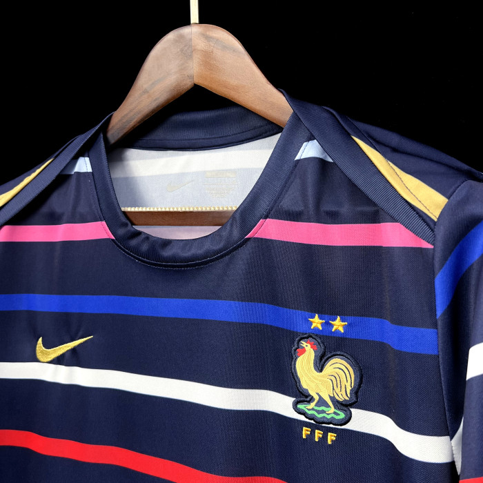 Fan Version 2024 France Soccer Pre-match Jersey Football Shirt