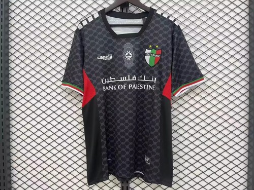 Fans Version 2024-2025 Club Deportivo Palestino Away Black Soccer Jersey