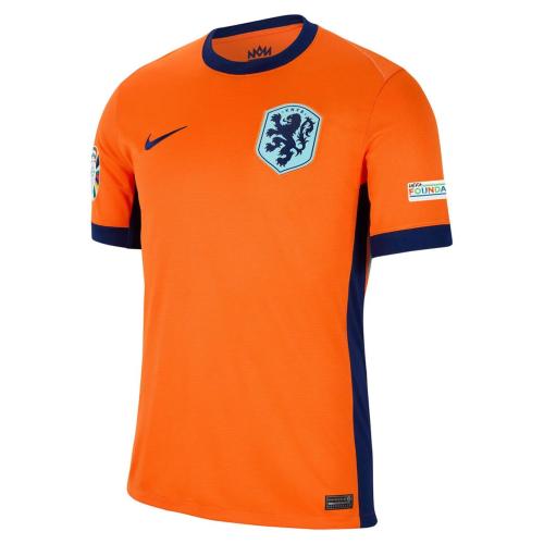 with Euro 2024 Patch Fans Version 2024 Netherlands Home Soccer Jersey Holland Football Shirt