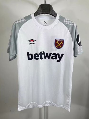 Fan Version 2024-2025 West Ham United Away Soccer Jersey White Football Shirt