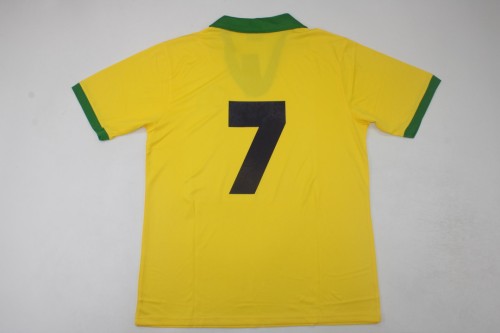 Retro Jersey 1962 Brazil 7 Home Soccer Jersey Vintage Brasil Camisetas de Futbol
