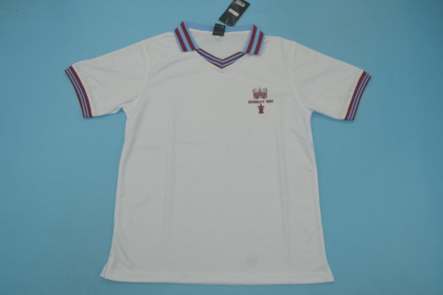 Retro Jersey 1980 West Ham United FA Cup Final White Soccer Jersey Vintage Football Shirt
