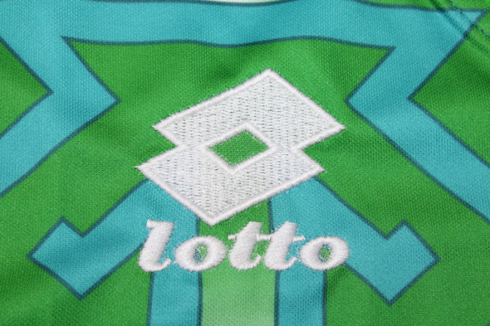 Retro Jersey 1994-1995 Morocco IBN DAOUDI 11 Away Green Soccer Jersey Vintage Football Shirt