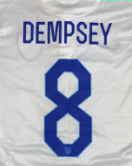 DEMPSEY 8 Lettering for 2014 USA Home Soccer Jersey