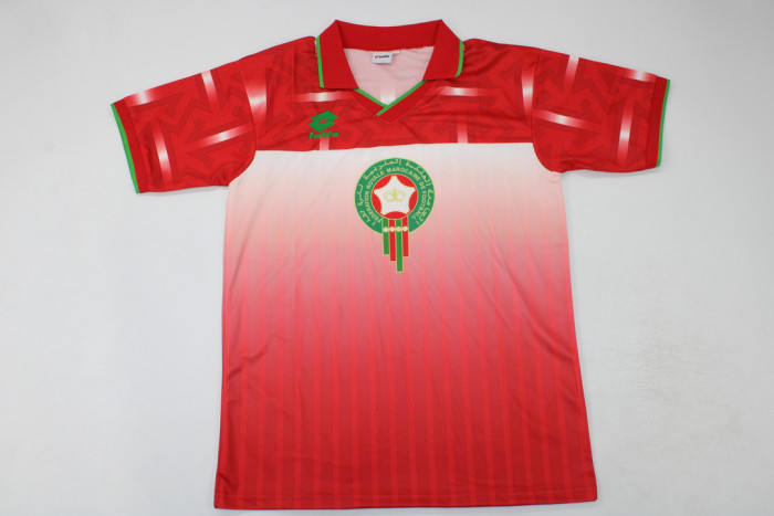 Retro Jersey 1994-1995 Morocco HADJI 7 Home Soccer Jersey Vintage Football Shirt