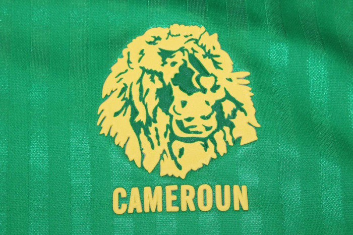 Retro Jersey 1990 Cameroon MILLA 9 Home Soccer Jersey Cameroun Vintage Football Shirt