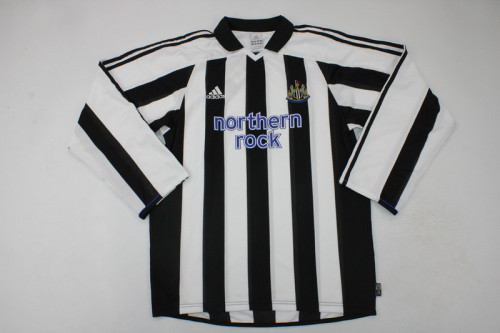 Long Sleeve Retro Jersey 2003-2005 Newcastle United Home Soccer Jersey