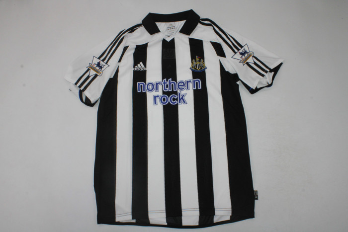 with EPL Patch Retro Jersey 2003-2005 Newcastle United MUNEZ 26 Home Soccer Jersey Vintage Football Shirt