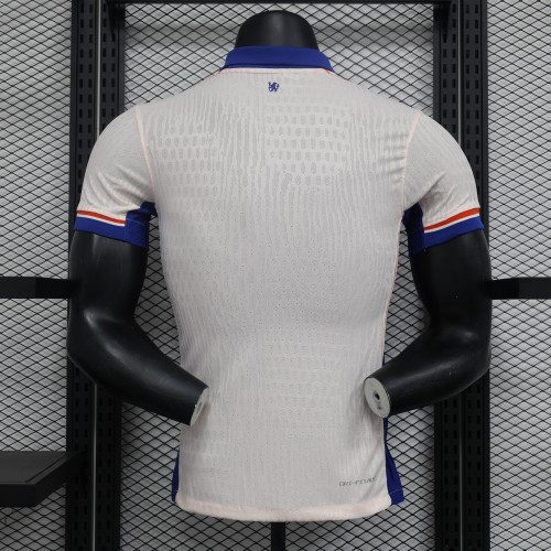 without Sponor Logo Chelsea Football Shirt Player Version 2024-2025 Chelsea Away White Soccer Jersey
