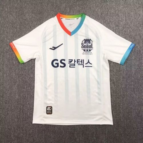 Fans Version 2024-2025 FC Seoul Away White Soccer Jersery Football Shirt